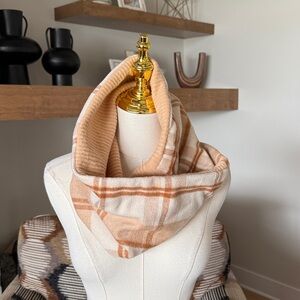 Cowlneck Reversible Flannel Scarf
